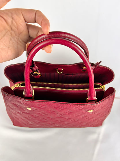 Louis Vuitton Tasche Empreinte Montaigne MM  ohne Schulterriemen