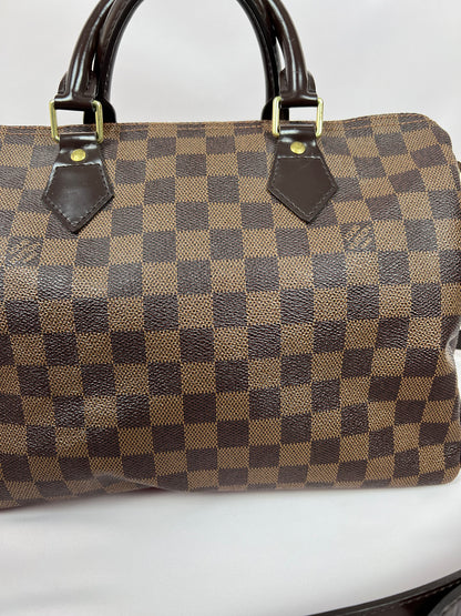 Louis Vuitton Tasche Speedy 30 Damier Ebene mit Schulterriemen